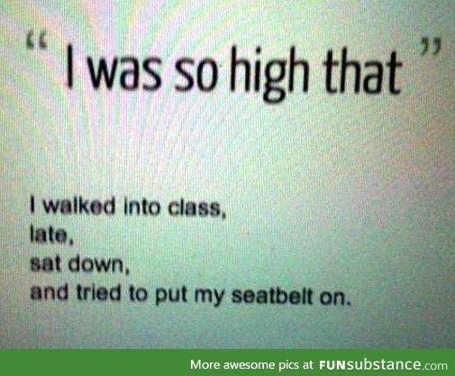 So high