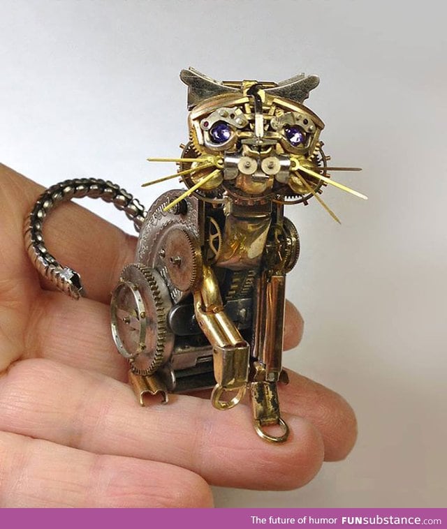 Made from old watch parts