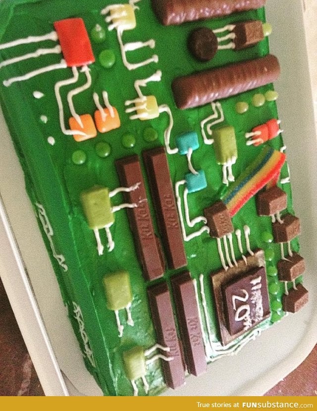 Geek's birthday cake