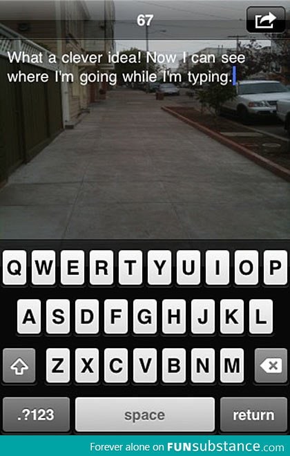 The most genius app ever created: Text while you walk