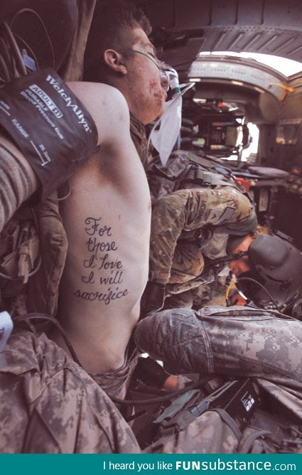 "For those I love, I will sacrifice"