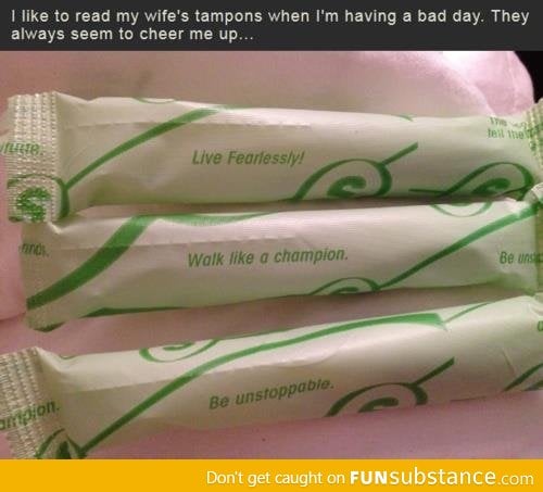 Reading tampons