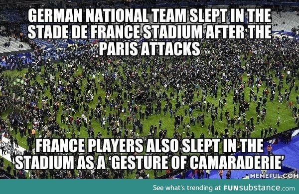 Kudos to the French team for this most honorable gesture