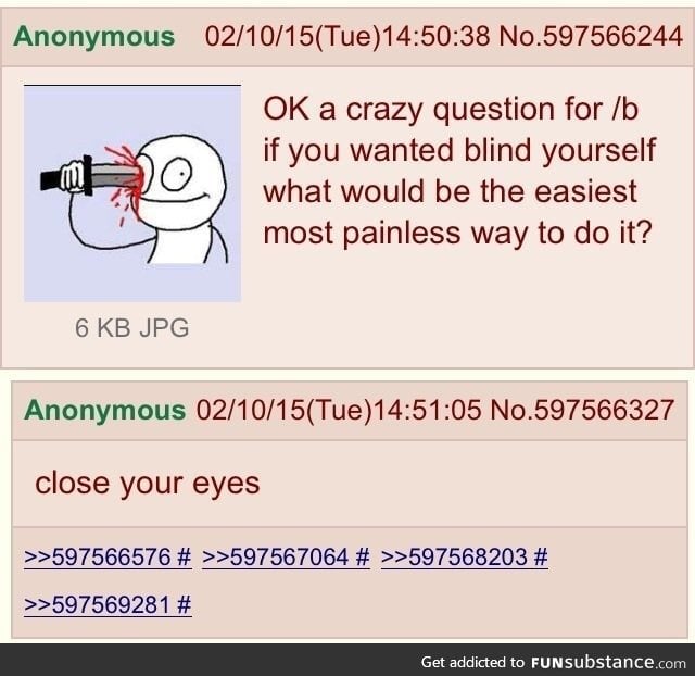 Anon wants to unsee