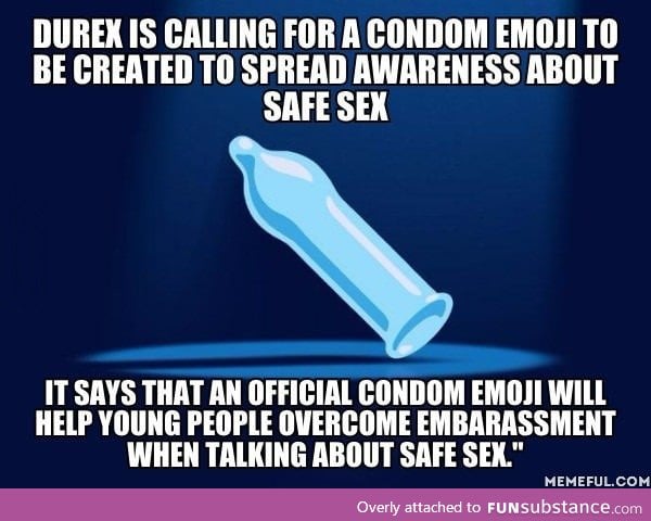 Durex is calling for a condom emoji!