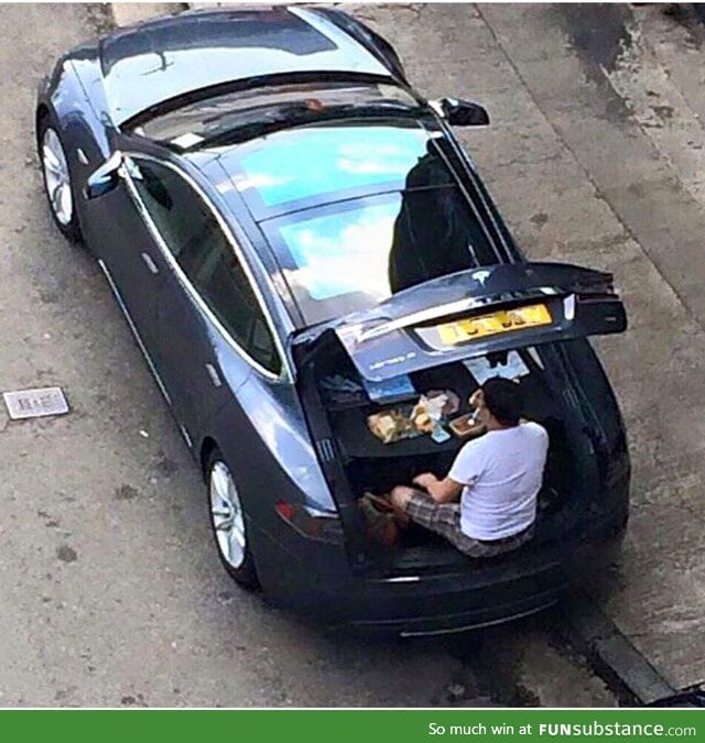 When you spend all your rent money on a Tesla