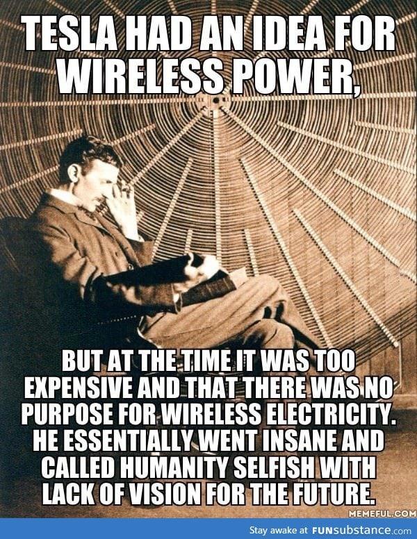 Tesla and wireless power