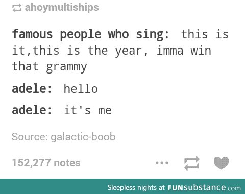 f*ck off Adele