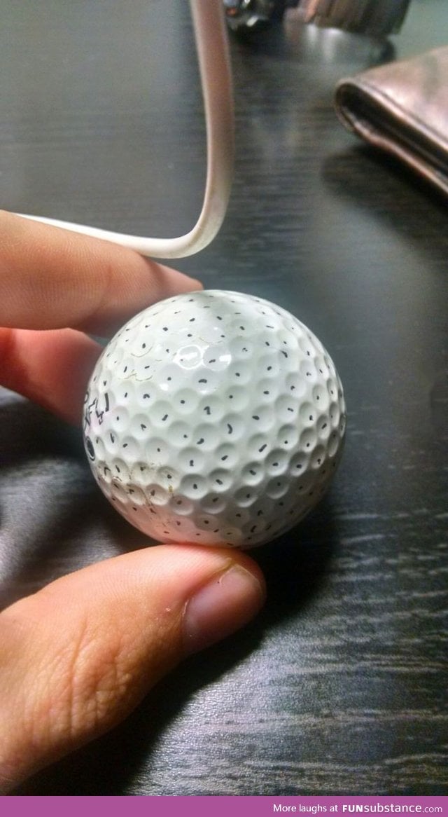 "Just letting you guys know there are 336 dimples on a golf ball. I counted"