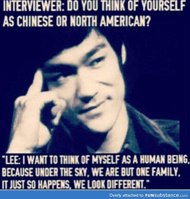 Bruce Lee being a boss