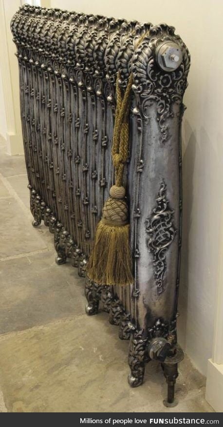 Antique cast iron radiator