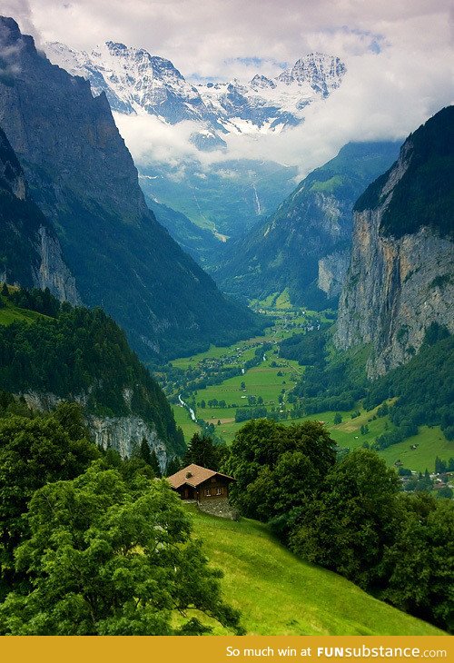 Dream valley, switzerland