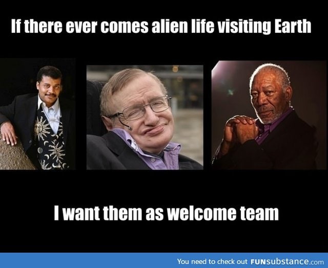 Welcome team for aliens