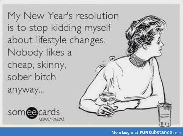 Never too early for resolutions