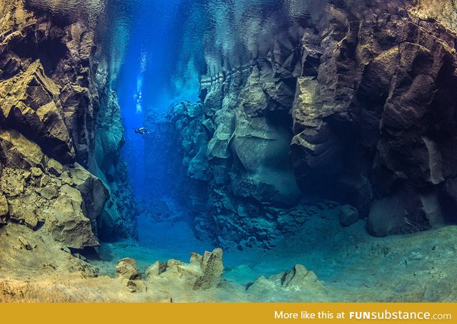 Where tectonic plates meet in Iceland