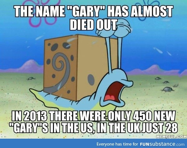 The name Gary almost died out