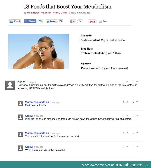 Ken M on superfood lists