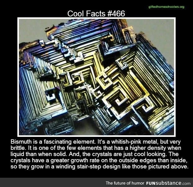 Cool facts about bismuth!