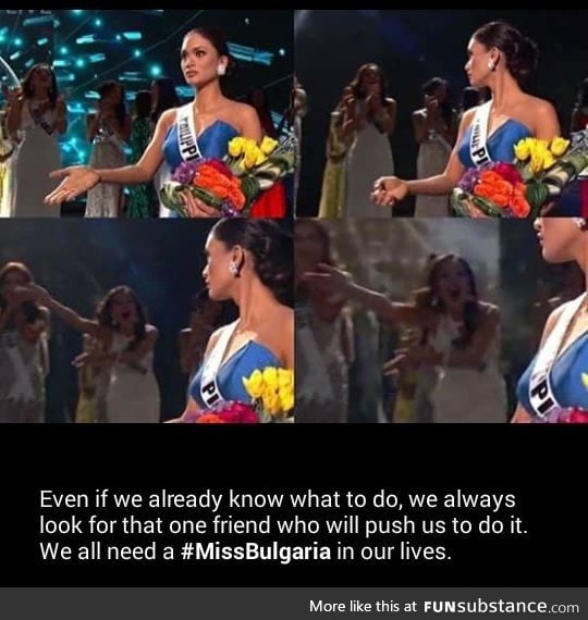 We all need a Miss Bulgaria in our lives!