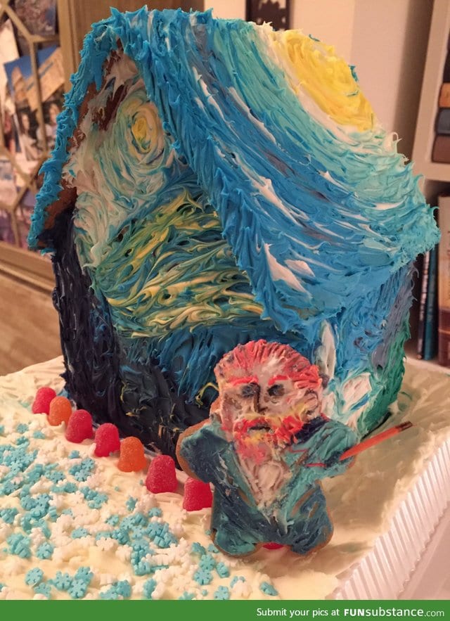 Van Gogh gingerbread house!