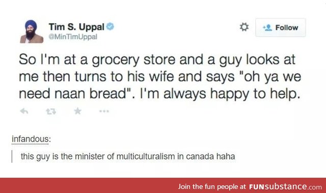 Canada's Minister of Multiculturalism