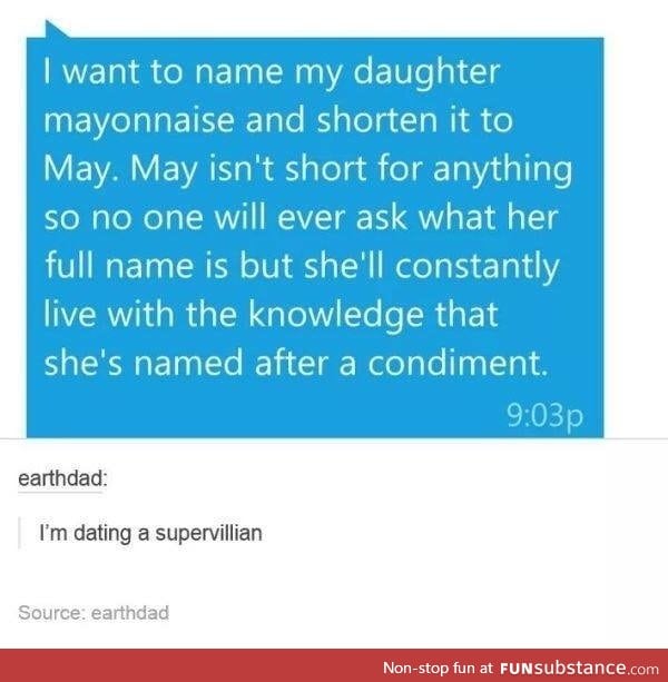 May for a daughter's name