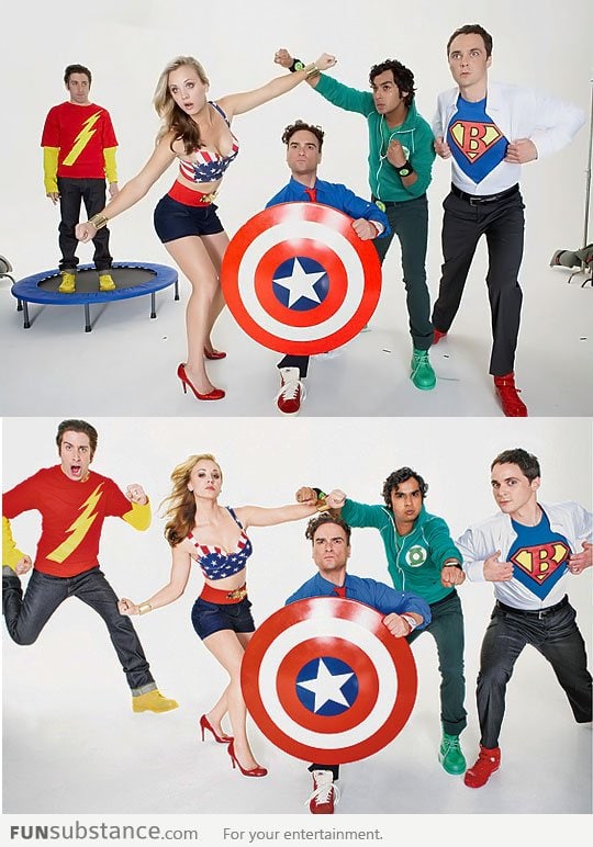 Big Bang Stars as Superheroes...