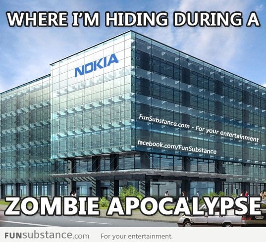 Where I'm hiding during a zombie apocalypse