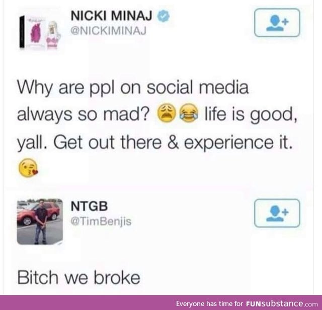 Nicki doesn't understand us