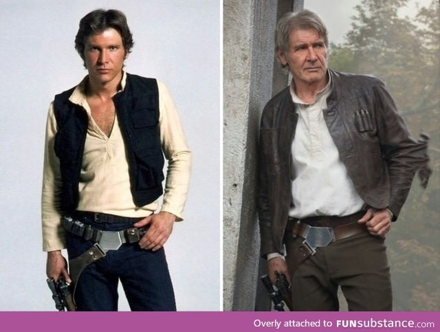 It took Han Solo 40 years to finally button his shirt