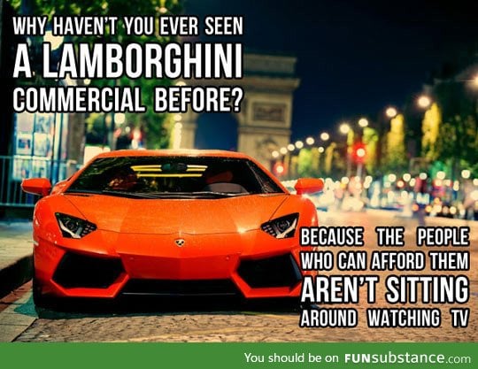 Lambo commercials