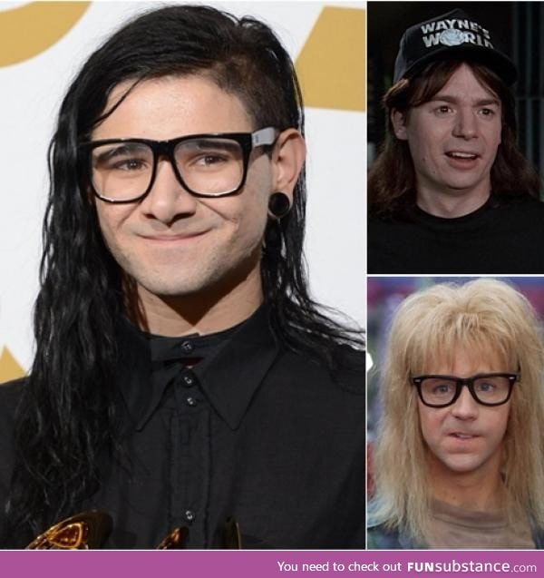 If Wayne and Garth conceived a child, it would be Skrillex