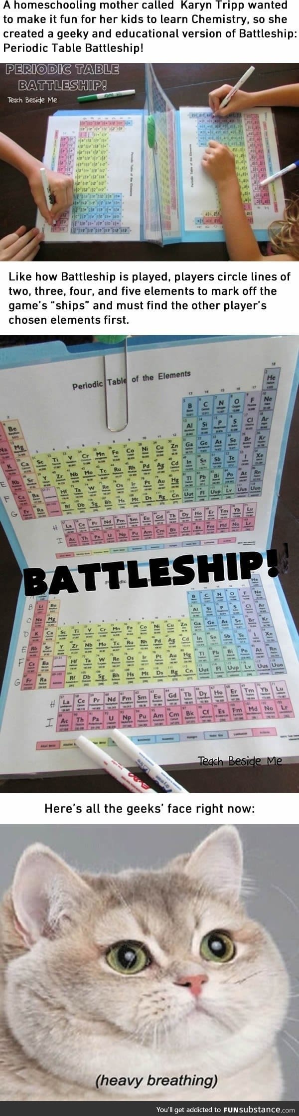 How to love Chemistry more with this Periodic Table Battleship