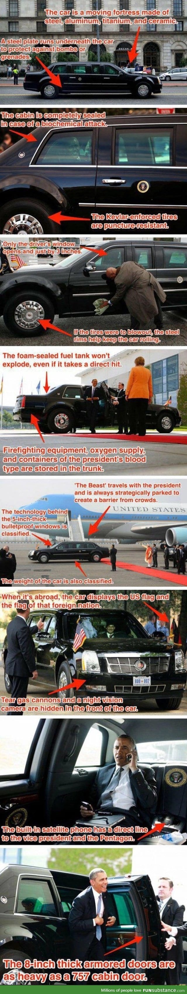 Presidents car details