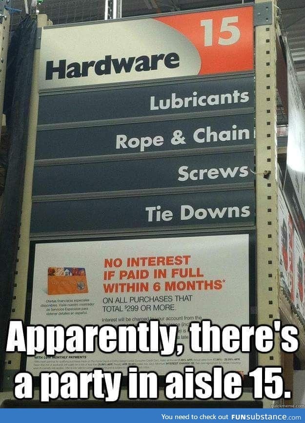 50 shades of Home Depot