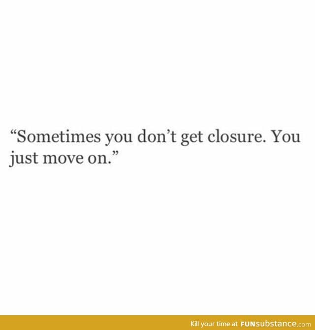 move on