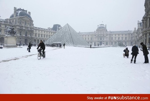 The Louvre this afternoon