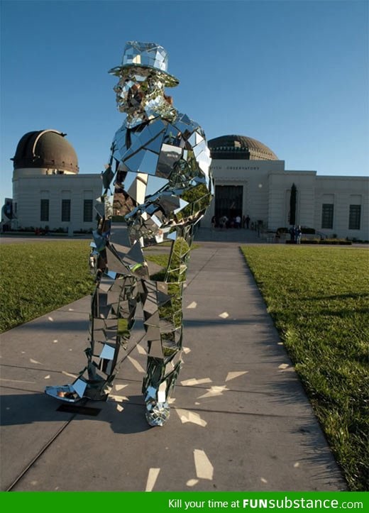 A suit made entirely out of mirrors