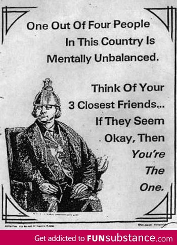 Mentally unbalanced