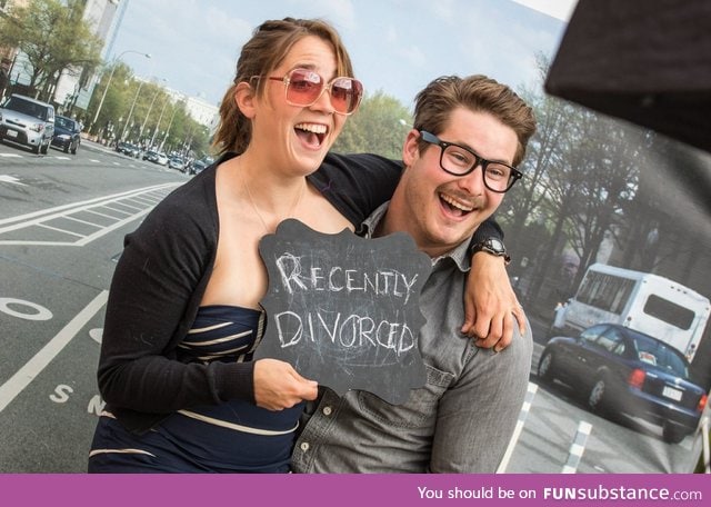 This couple was very excited about their special day