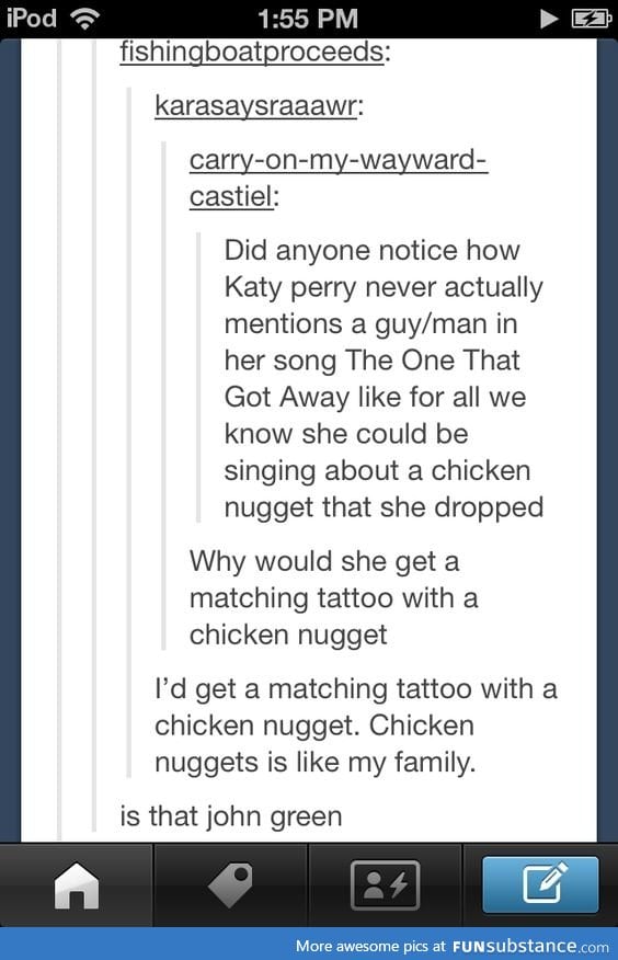 chicken nuggets is family