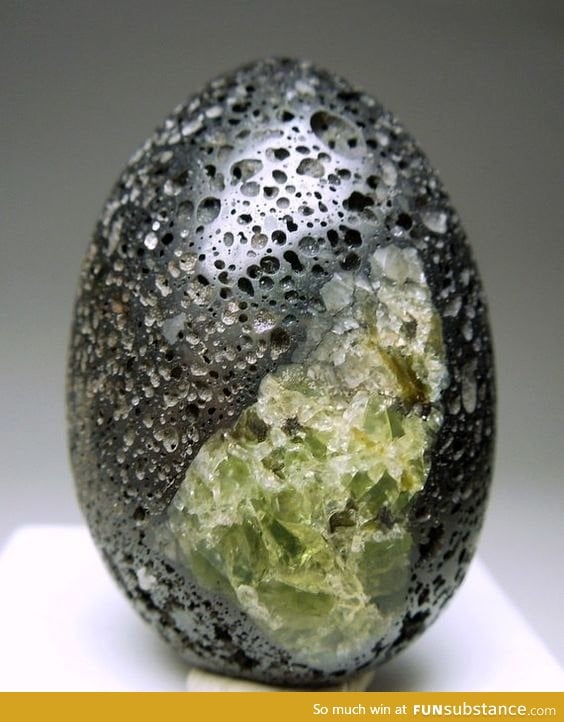 Polished volcanic rock