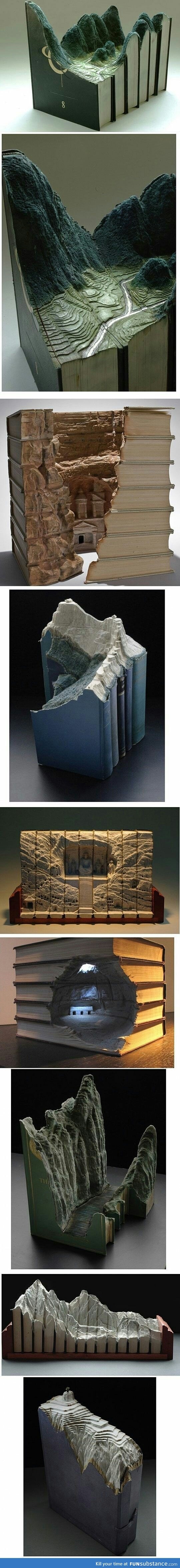 Book sculptures