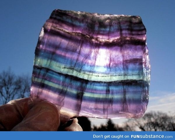 Rainbow fluorite