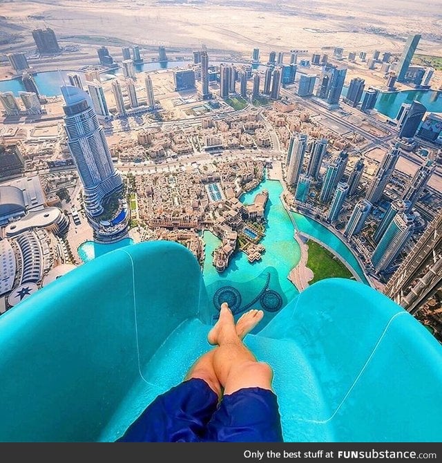 Super Scary Waterslide in Dubai