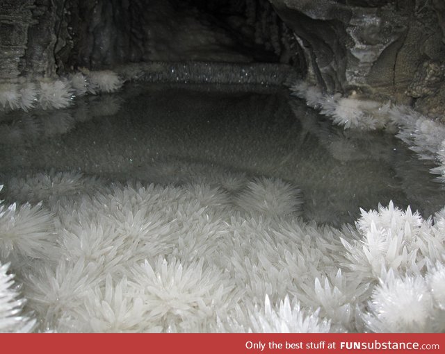 Crystals in a pool