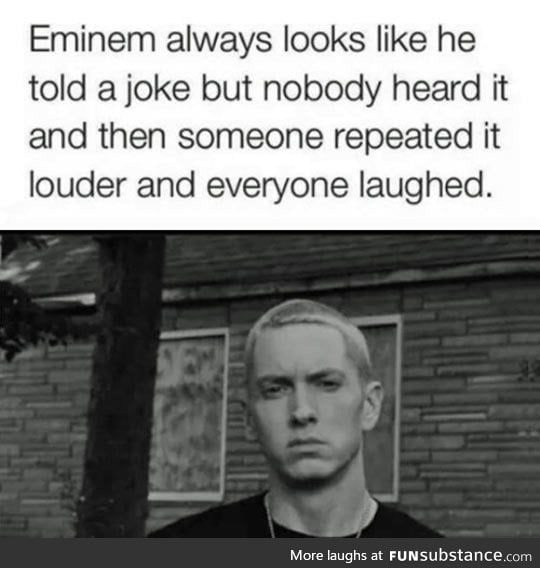 Eminem's Serious Look