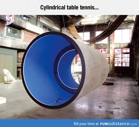 Table tennis taken to a whole new level