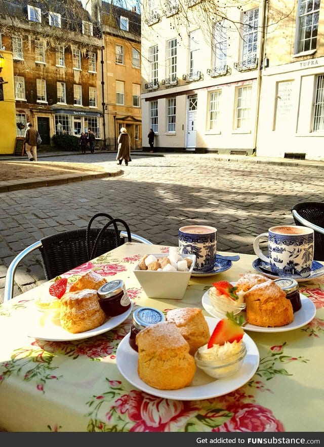 Cream Tea in Bath, Somerset