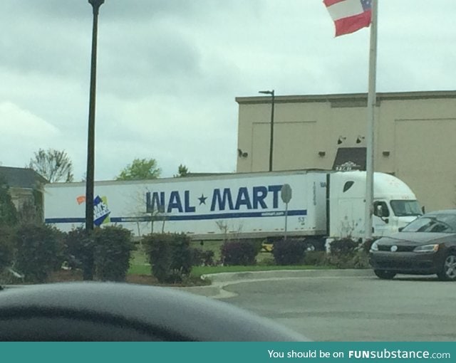 The 'M' and 'W' on this truck are switched